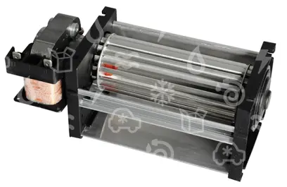ventilátor tangenciální, turbína 120 x 45mm, 19W, levý motor, 230V, 50Hz